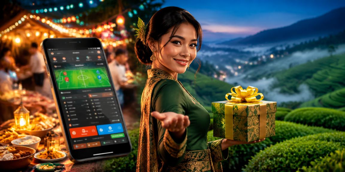 Suasana kasino hiburan Malaysia sempena Hari Raya dengan meja permainan langsung