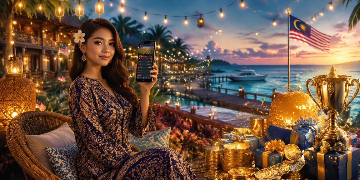 Antara muka kasino mudah alih dengan motif batik dari Terengganu